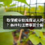 取保候审能找保证人吗?条件和注意事项全解析(图4) 取保候审能找保证人吗?条件和注意事项全解析(图4)