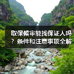 取保候审能找保证人吗?条件和注意事项全解析(图2) 取保候审能找保证人吗?条件和注意事项全解析(图2)