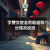 学费交定金后能退吗?分情况说明(图4) 学费交定金后能退吗?分情况说明(图4)