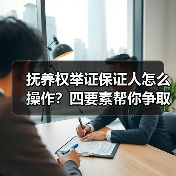 抚养权举证保证人怎么操作？四要素帮你争取抚养权（图2）