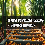 没有合同的定金成立吗?如何避免纠纷?(图4) 没有合同的定金成立吗?如何避免纠纷?(图4)