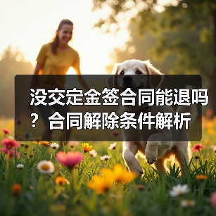 没交定金签合同能退吗？合同解除条件解析（图1）