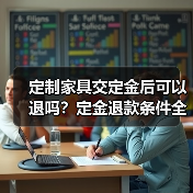 定制家具交定金后可以退吗?定金退款条件全解析(图2) 定制家具交定金后可以退吗?定金退款条件全解析(图2)