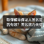 取保候审保证人签名是否有效?签名效力关键点解析(图4) 取保候审保证人签名是否有效?签名效力关键点解析(图4)