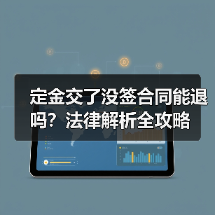 定金交了没签合同能退吗?法律解析全攻略(图1) 定金交了没签合同能退吗?法律解析全攻略(图1)