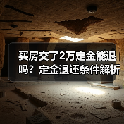 买房交了2万定金能退吗?定金退还条件解析(图4) 买房交了2万定金能退吗?定金退还条件解析(图4)