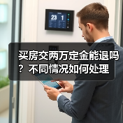 买房交两万定金能退吗?不同情况如何处理(图1) 买房交两万定金能退吗?不同情况如何处理(图1)