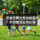 买房交两万定金能退吗?不同情况如何处理(图3) 买房交两万定金能退吗?不同情况如何处理(图3)