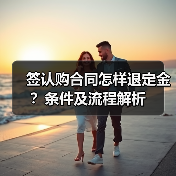 签认购合同怎样退定金?条件及流程解析(图3) 签认购合同怎样退定金?条件及流程解析(图3)