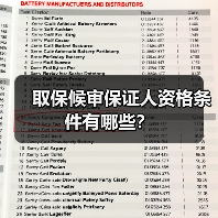 取保候审保证人资格条件有哪些?(图2) 取保候审保证人资格条件有哪些?(图2)