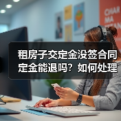 租房子交定金没签合同定金能退吗?如何处理(图1) 租房子交定金没签合同定金能退吗?如何处理(图1)
