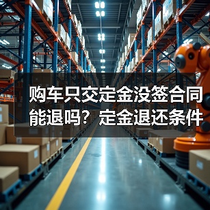购车只交定金没签合同能退吗?定金退还条件解析(图1) 购车只交定金没签合同能退吗?定金退还条件解析(图1)