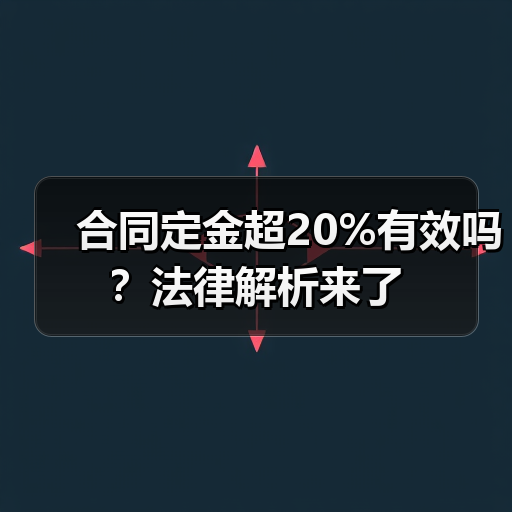 合同定金超20%有效吗?法律解析来了(图2) 合同定金超20%有效吗?法律解析来了(图2)