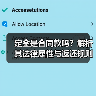 定金是合同款吗?解析其法律属性与返还规则(图3) 定金是合同款吗?解析其法律属性与返还规则(图3)