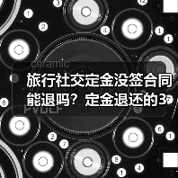 旅行社交定金没签合同能退吗?定金退还的3种情况详解(图2) 旅行社交定金没签合同能退吗?定金退还的3种情况详解(图2)