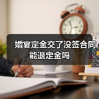 婚宴定金交了没签合同能退定金吗(图2) 婚宴定金交了没签合同能退定金吗(图2)