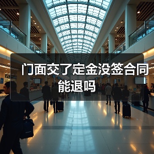 门面交了定金没签合同能退吗(图2) 门面交了定金没签合同能退吗(图2)