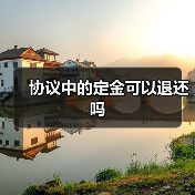 协议中的定金可以退还吗(图2) 协议中的定金可以退还吗(图2)
