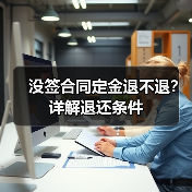 没签合同定金退不退?详解退还条件(图1) 没签合同定金退不退?详解退还条件(图1)