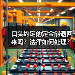 口头约定的定金能退回来吗?法律如何处理?(图2) 口头约定的定金能退回来吗?法律如何处理?(图2)