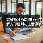 定金能分两次付吗?详解支付规则与注意事项(图1) 定金能分两次付吗?详解支付规则与注意事项(图1)