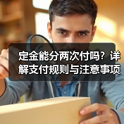 定金能分两次付吗?详解支付规则与注意事项(图3) 定金能分两次付吗?详解支付规则与注意事项(图3)