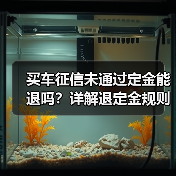 买车征信未通过定金能退吗？详解退定金规则（图4）