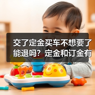 交了定金买车不想要了能退吗?定金和订金有区别!(图1) 交了定金买车不想要了能退吗?定金和订金有区别!(图1)