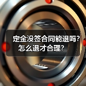 定金没签合同能退吗?怎么退才合理?(图2) 定金没签合同能退吗?怎么退才合理?(图2)