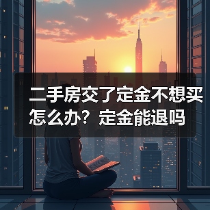 二手房交了定金不想买怎么办?定金能退吗(图3) 二手房交了定金不想买怎么办?定金能退吗(图3)