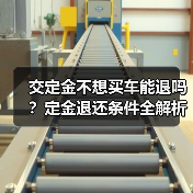 交定金不想买车能退吗?定金退还条件全解析(图1) 交定金不想买车能退吗?定金退还条件全解析(图1)