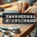 买房未签合同定金怎么退?定金与订金区别及处理方法(图1) 买房未签合同定金怎么退?定金与订金区别及处理方法(图1)