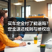 买车定金付了能退吗?定金退还规则与维权攻略(图1) 买车定金付了能退吗?定金退还规则与维权攻略(图1)