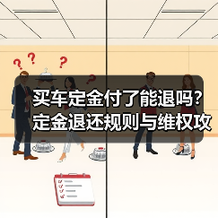 买车定金付了能退吗?定金退还规则与维权攻略(图3) 买车定金付了能退吗?定金退还规则与维权攻略(图3)