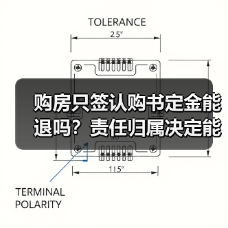 购房只签认购书定金能退吗？责任归属决定能否退还（图1）
