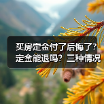 买房定金付了后悔了？定金能退吗？三种情况全解析（图1）