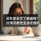 买车定金交了能退吗？分情况看定金退还规则（图4）