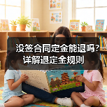 没签合同定金能退吗?详解退定金规则(图1) 没签合同定金能退吗?详解退定金规则(图1)
