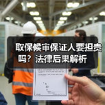 取保候审保证人要担责吗?法律后果解析(图3) 取保候审保证人要担责吗?法律后果解析(图3)