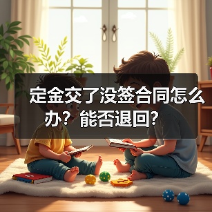 定金交了没签合同怎么办?能否退回?(图1) 定金交了没签合同怎么办?能否退回?(图1)