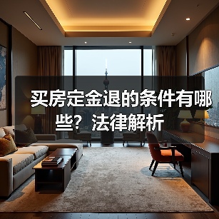 买房定金退的条件有哪些？法律解析（图1）