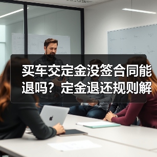 买车交定金没签合同能退吗?定金退还规则解析(图1) 买车交定金没签合同能退吗?定金退还规则解析(图1)