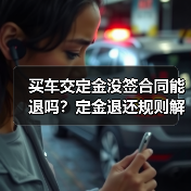 买车交定金没签合同能退吗?定金退还规则解析(图4) 买车交定金没签合同能退吗?定金退还规则解析(图4)