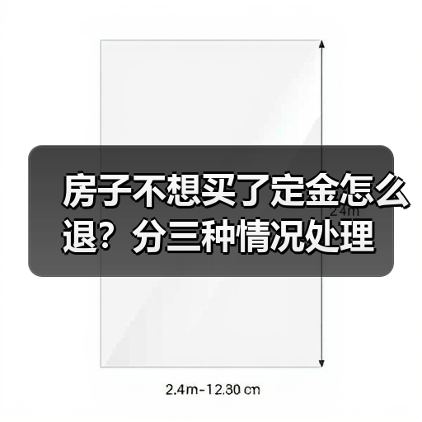 房子不想买了定金怎么退?分三种情况处理(图2) 房子不想买了定金怎么退?分三种情况处理(图2)