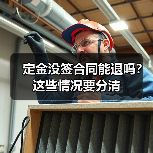 定金没签合同能退吗?这些情况要分清(图2) 定金没签合同能退吗?这些情况要分清(图2)