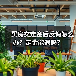买房交定金后反悔怎么办?定金能退吗?(图2) 买房交定金后反悔怎么办?定金能退吗?(图2)