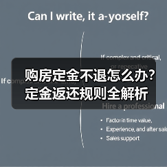 购房定金不退怎么办?定金返还规则全解析(图3) 购房定金不退怎么办?定金返还规则全解析(图3)