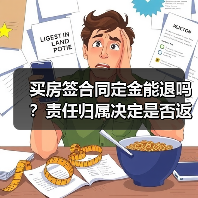 买房签合同定金能退吗?责任归属决定是否返还(图4) 买房签合同定金能退吗?责任归属决定是否返还(图4)