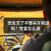 定金交了不想买车能退吗?定金怎么退(图4) 定金交了不想买车能退吗?定金怎么退(图4)