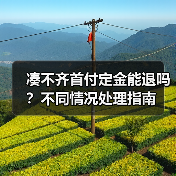 凑不齐首付定金能退吗?不同情况处理指南(图2) 凑不齐首付定金能退吗?不同情况处理指南(图2)